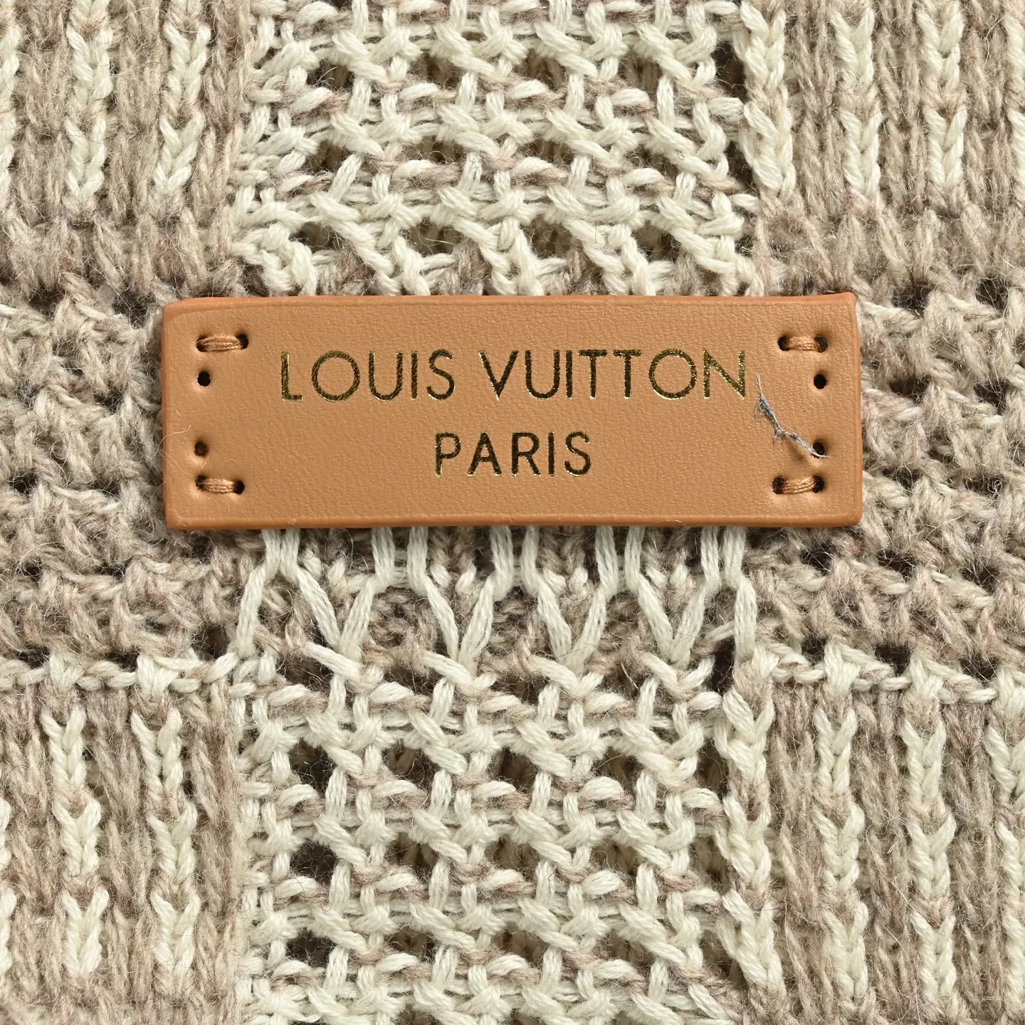 Louis Vuitton/Louis Vuitton tweed plaid jacquard knitted cardigan
